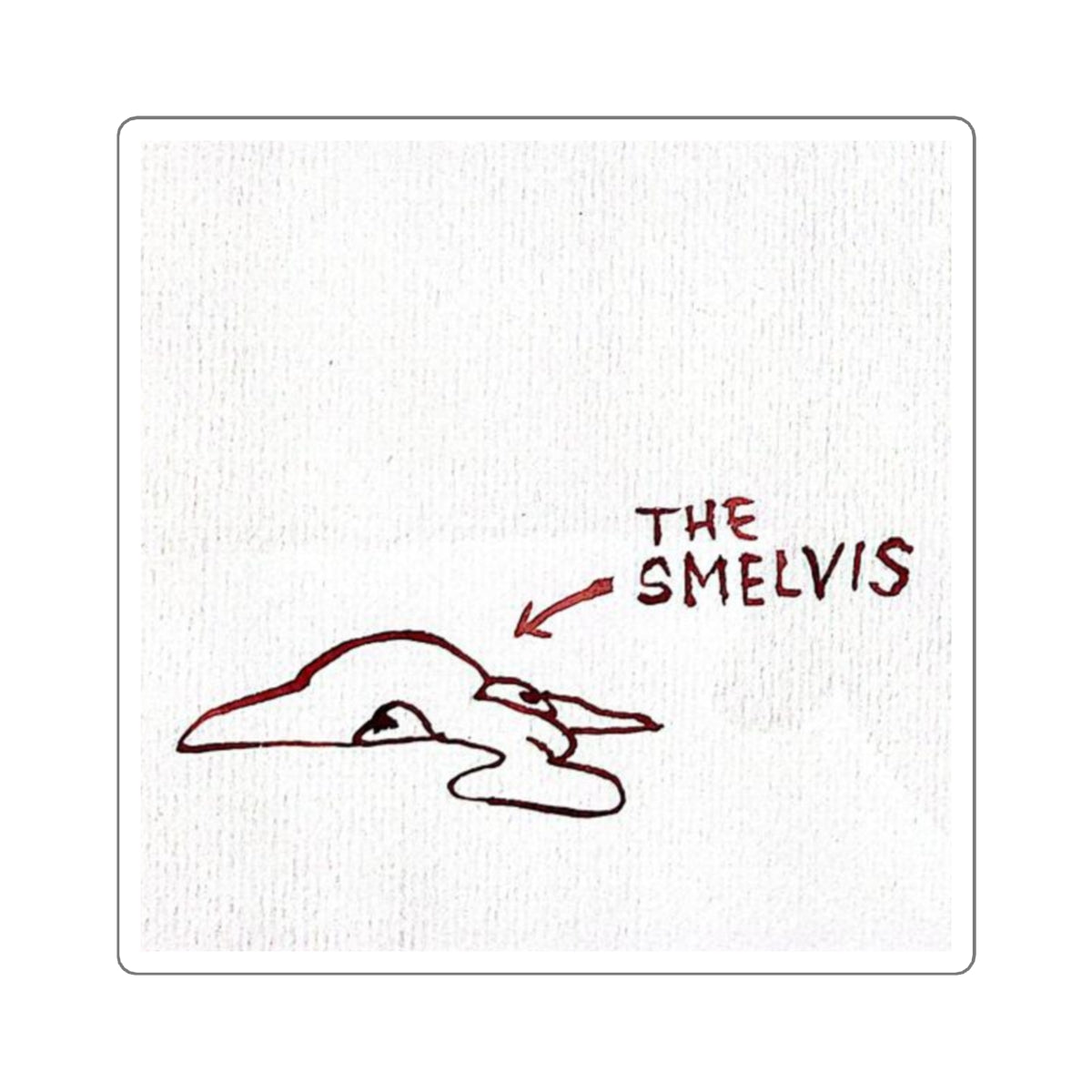 The Smelvis Sticker