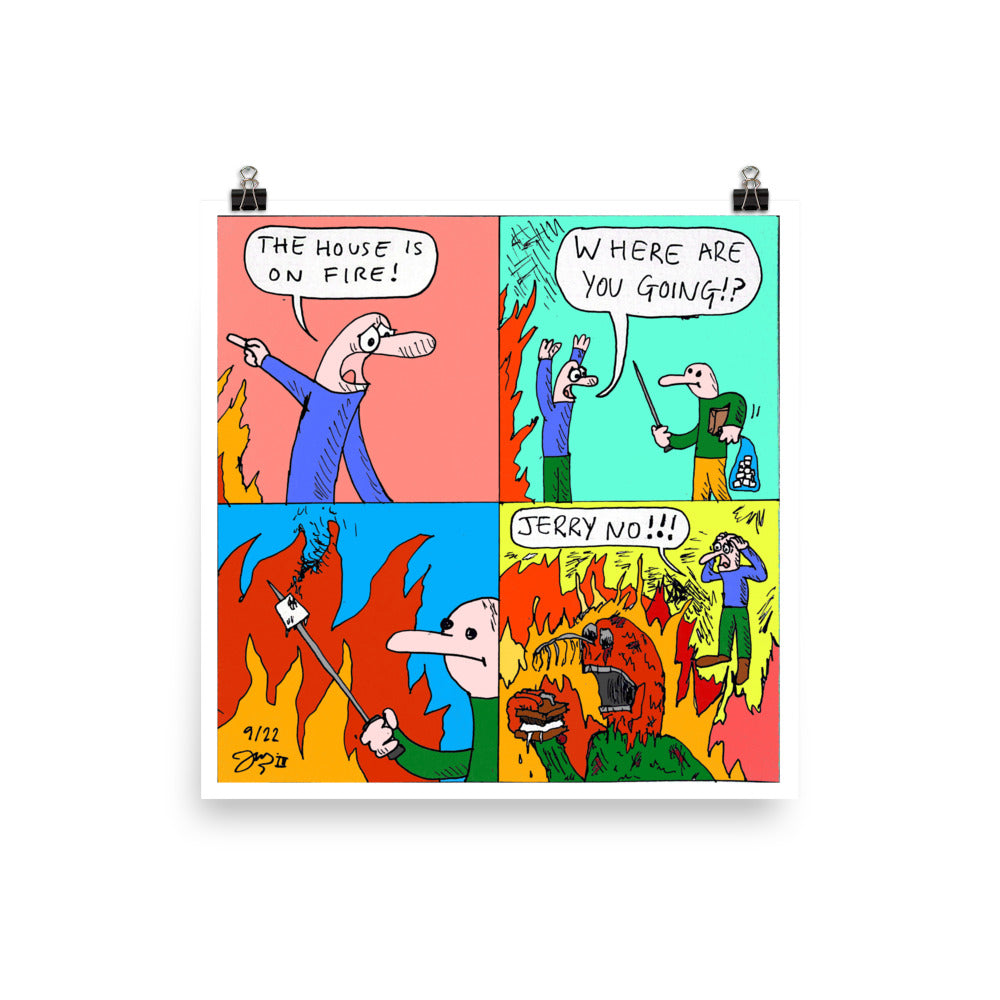 Jerry No! Poster Print
