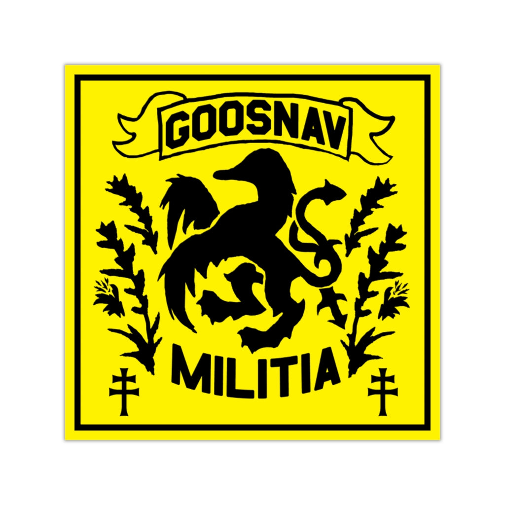 Goosnav Militia (Yellow and Black) Vinyl Sticker