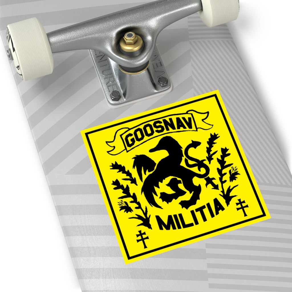 Goosnav Militia (Yellow and Black) Vinyl Sticker
